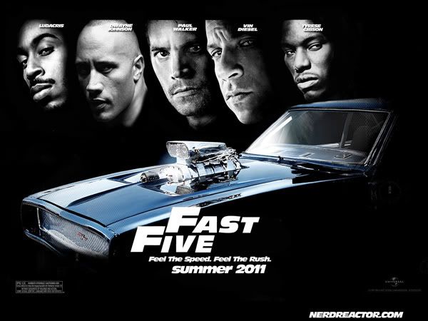 fast five poster. the fast five poster.