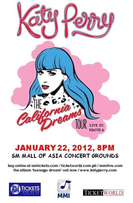 Katy Perry's California Dreams Tour Live in Manila will be on January 22