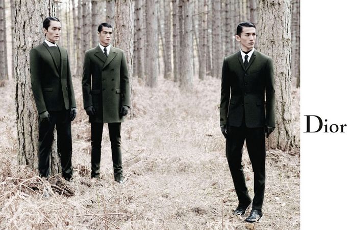 Dior Homme fall winter 2012/13 campaign : Daisuke Ueda, Hao Yunxiang, Nan Fulong by Karl Lagerfeld