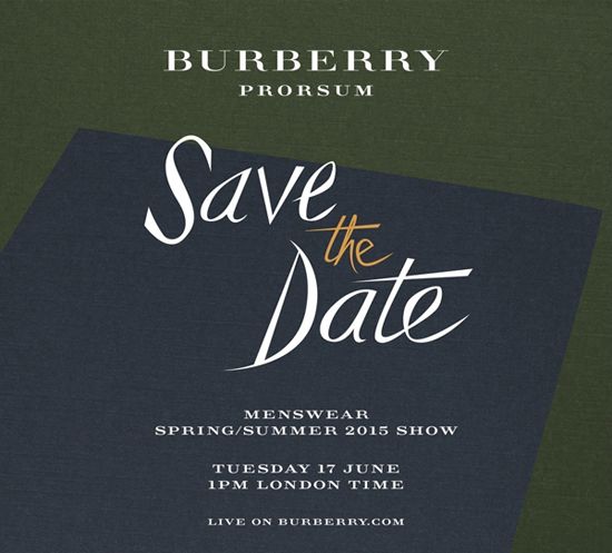Burberry Prorsum Menswear Spring Summer 2015 Show livestreaming