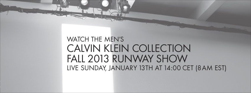 Calvin Klein Collection Menswear fall winter 2013/14 fashion show livestream