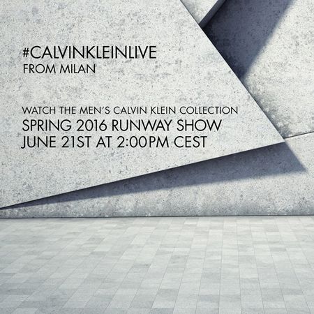 Calvin Klein Menswear Spring Summer 2016 Show livestream
