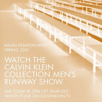Calvin Klein Menswear Spring Summer 2013 Fashion Show Livestream