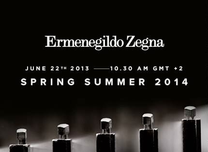 Ermenegildo Zegna spring summer 2014 show livestreaming