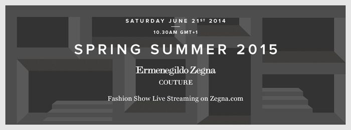 Ermenegildo Zegna spring summer 2015 show livestream