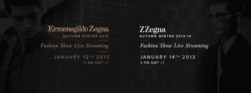 Ermenegildo Zegna Z Zegna fall winter 2013/14 fashion show livestream