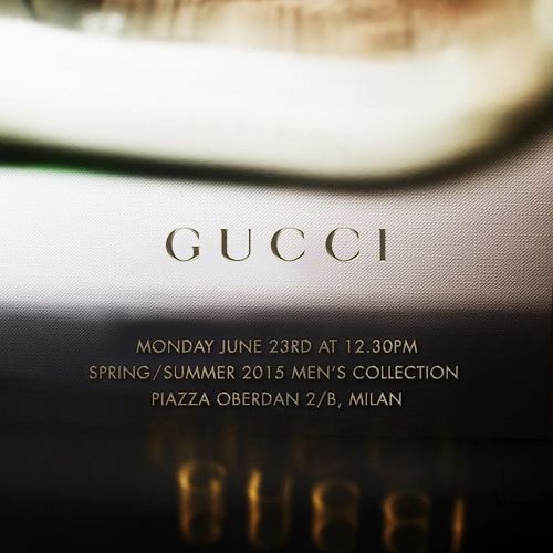 Gucci Menswear spring summer 2015 show livestream