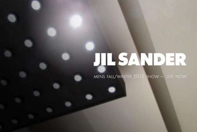 Jil Sander menswear fall winter 2015-16 show livestream