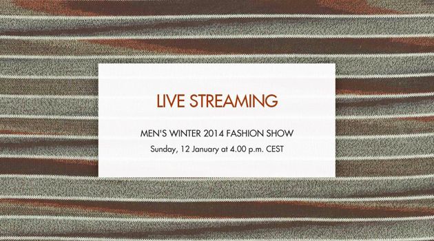 Missoni Menswear Fall Winter 2014/15 Show Livestream