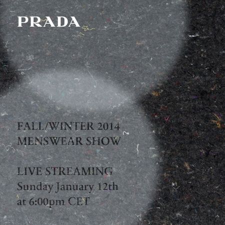 Prada Menswear Fall Winter 2014/15 Show Livestream