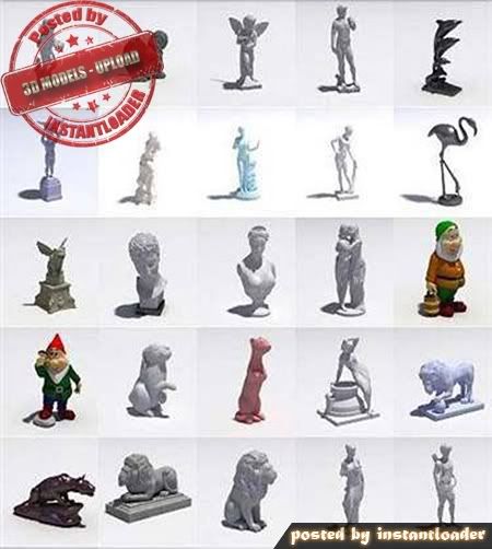 Fifty Sculptures 3D Max Models - 3D Models Fifty Sculptures 3D Max Models - 3D Models