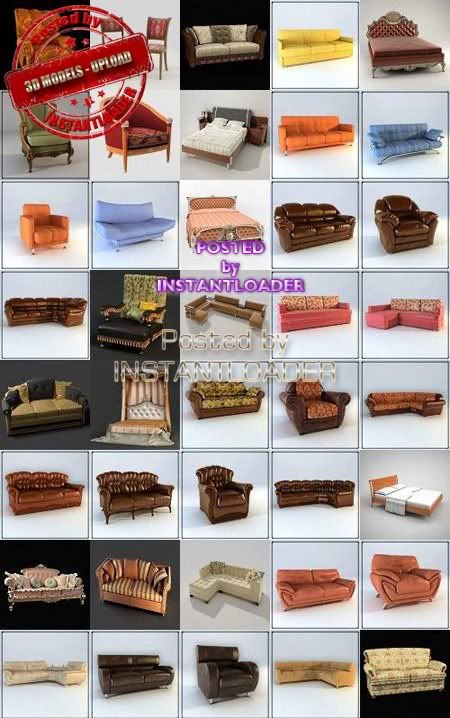3D Models - Furniture For Interior Visualisation - 3D Models