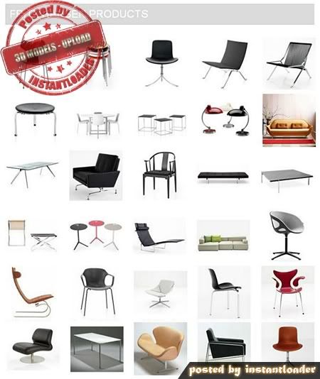 3D Models: Furniture FritzHansen - 3D Models 3D Models: Furniture FritzHansen - 3D Models
