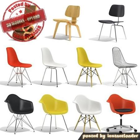 3D Models Vitra Chairs - 3D Models