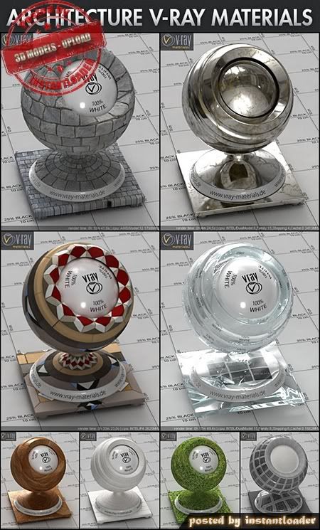 VRay Interior & Architecture Materials Bundle - 3D Models