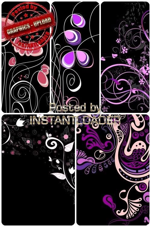 Abstract Flowers 2 - Vector