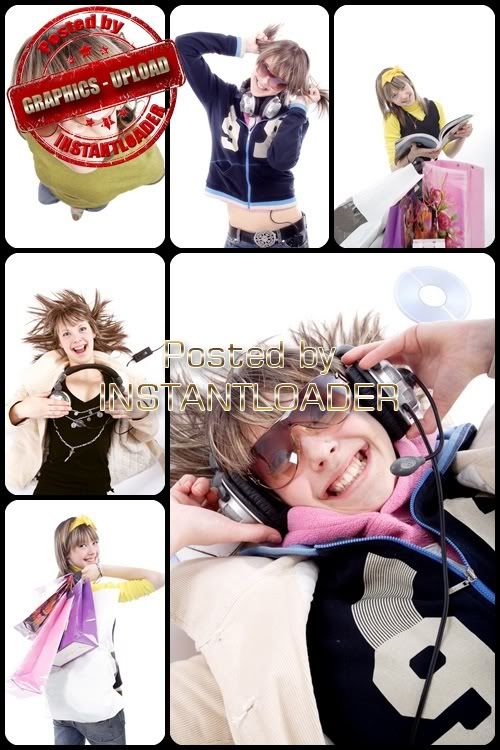Teenage Girl Having Fun - Stock Images Teenage Girl Having Fun - Stock Images