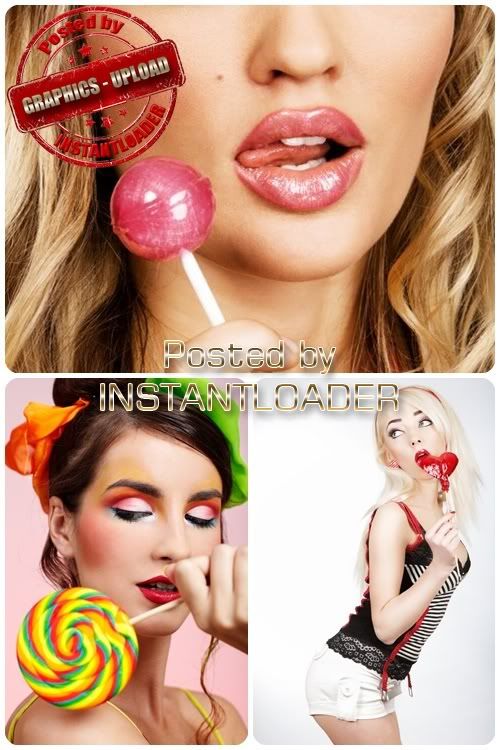 Lollypop Girl - Stock Images Lollypop Girl - Stock Images