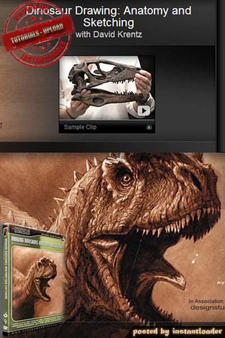 David Krentz - Dinosaur Drawing: Anatomy and Sketching - Tutorials