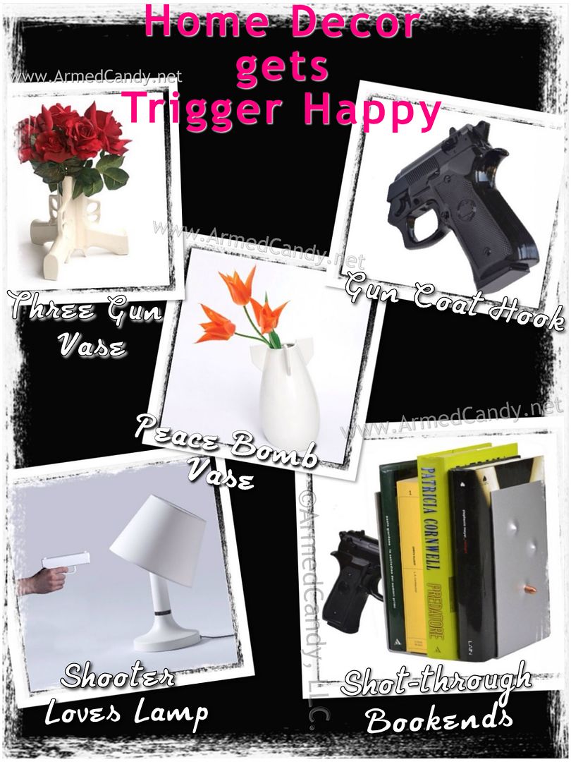 home decor gets trigger happy, gifts for gun girls