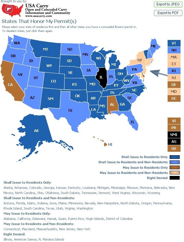 Georgia Carry Permit Reciprocity States