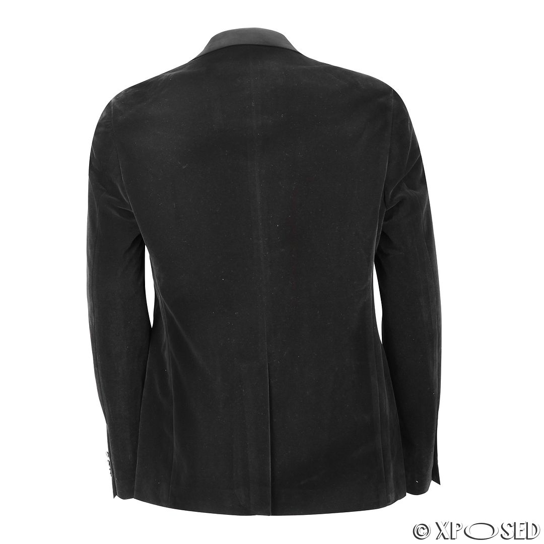 Mens Black Maroon Soft Velvet Satin Lapel Fitted Blazer Designer Dinner