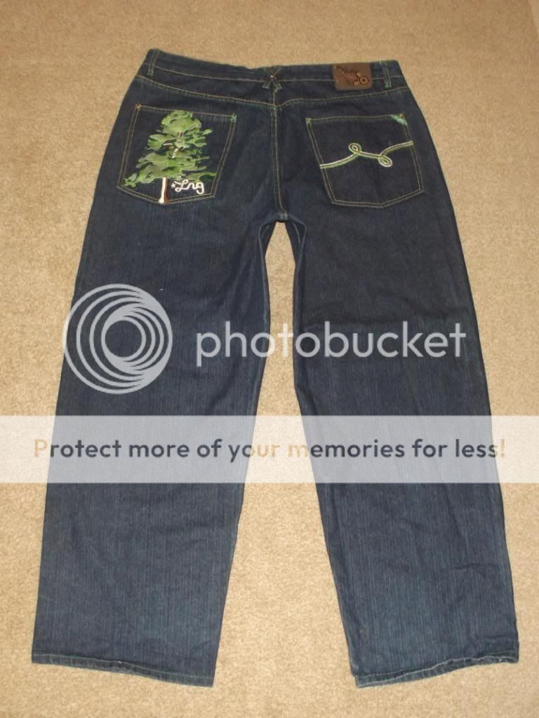 LIFTED RESEARCH GROUP LRG GRASS ROOTS LOGO POCKET ZIP FLY JEANS ~ 42 X 