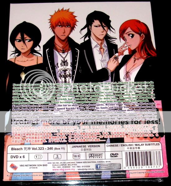 DVD Bleach Vol. 323   346 Box Set 11