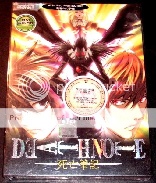 DVD Death Note Chapter 1   37 End + Special anime  