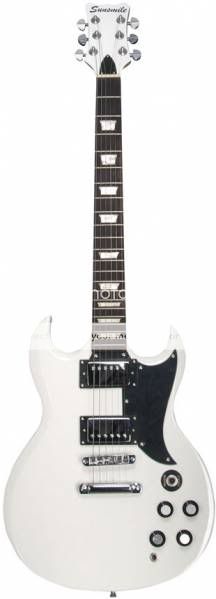 High Quality White Electric Guitar with Free Gigbag and Cable  