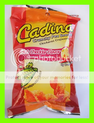 CRUNCHY PEA SNACKS HOT CHEDDAR FLAVOR   NO TRANSFAT  