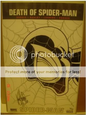 ULTIMATE SPIDER MAN #160 BLANK VARIANT REMARKED W/COA  