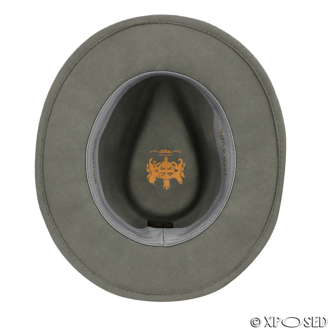 New 100% Felt Wool Crushable Fedora Trilby Wide Brim Hat Size S M L XL 5 Colour - Picture 22 of 24