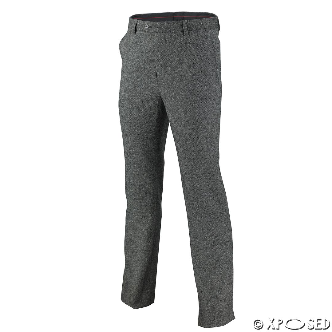 grey herringbone trousers mens